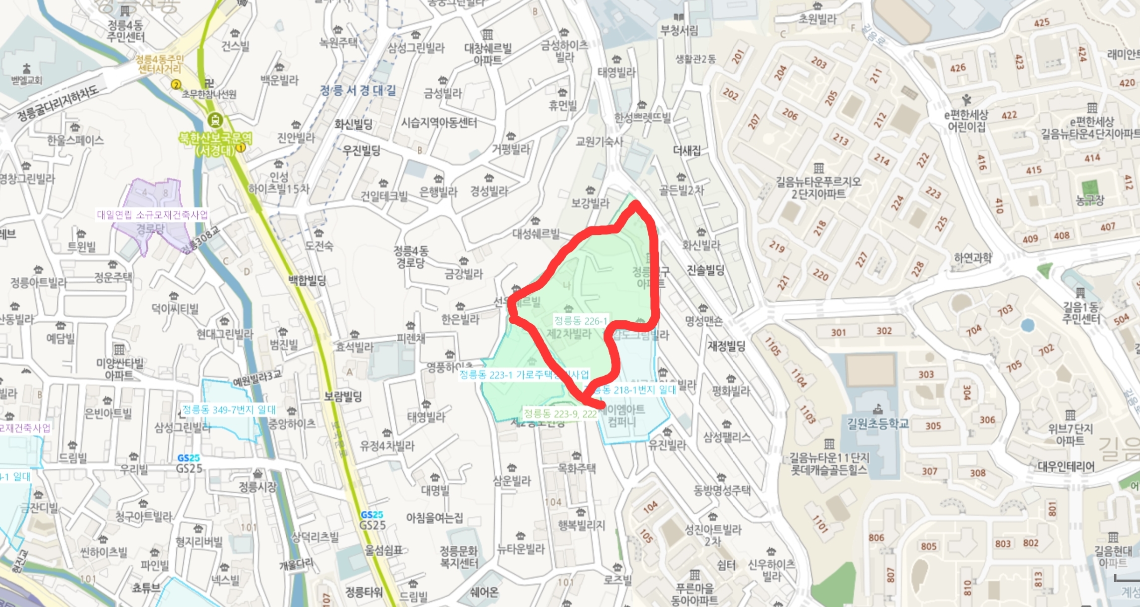 정릉동 226-1