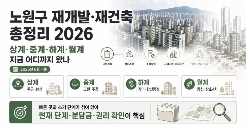 노원구 재건축 재개발 목록